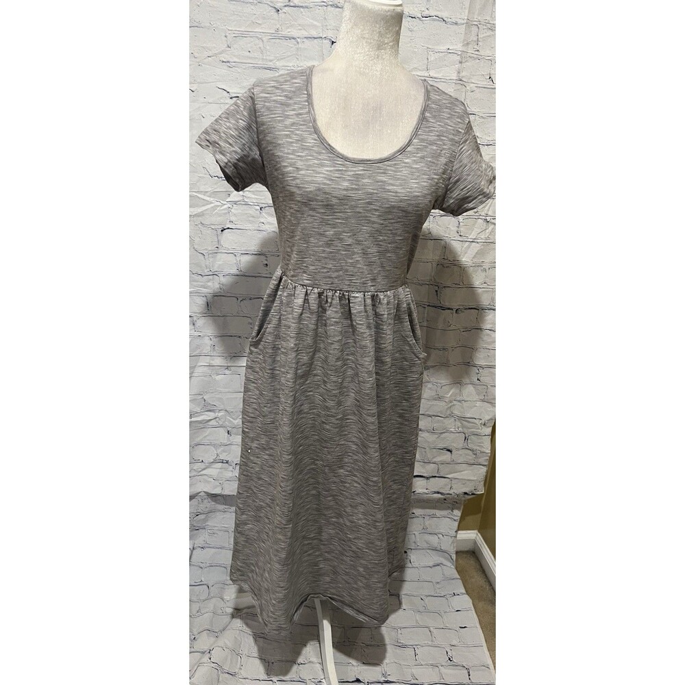Natural By Known Supply Gray Organic Cotton Dress Size Medium - Picture 1 of 11